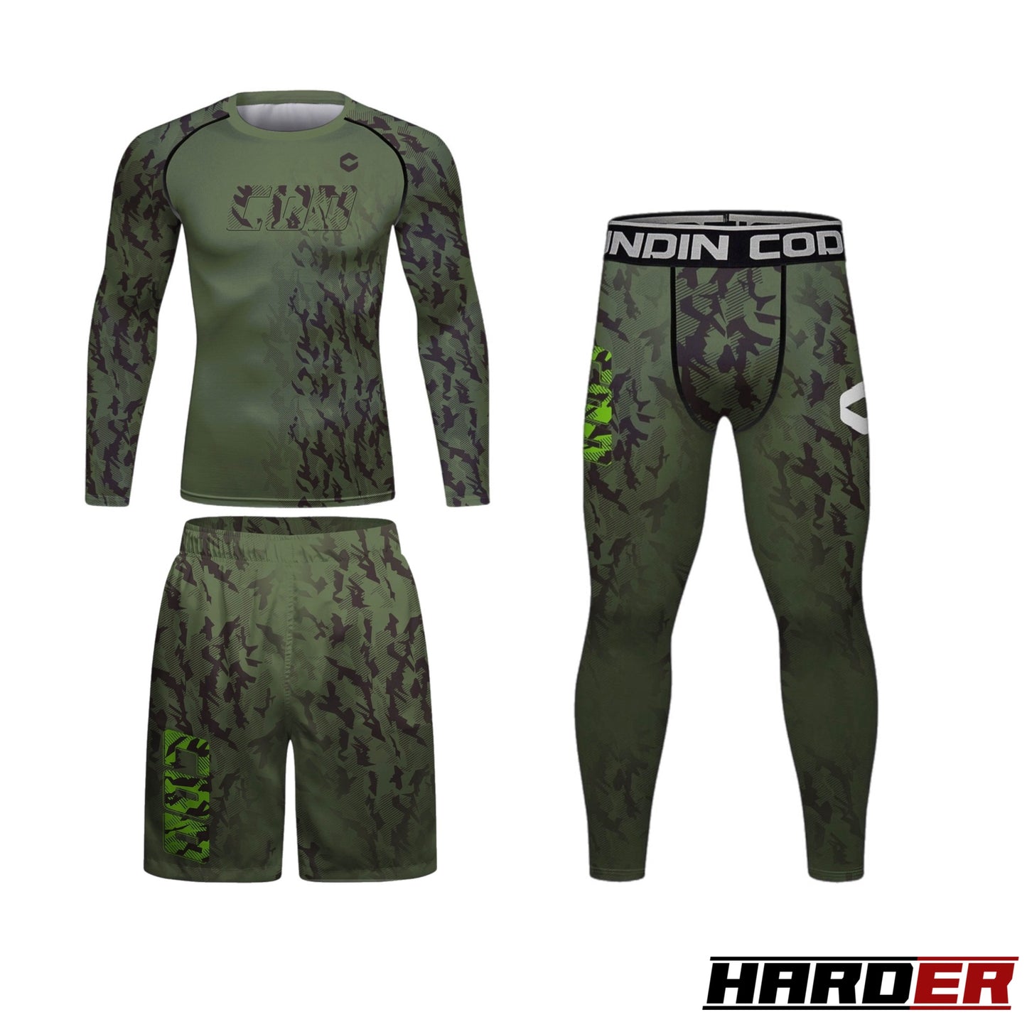 Zestaw odzieży sportowej Harder™ CAMO 3 szt. 