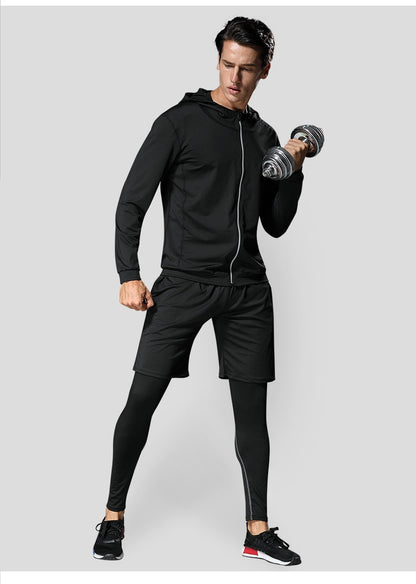 Zestaw odzieży sportowej Harder™ BLACK 5 szt. 