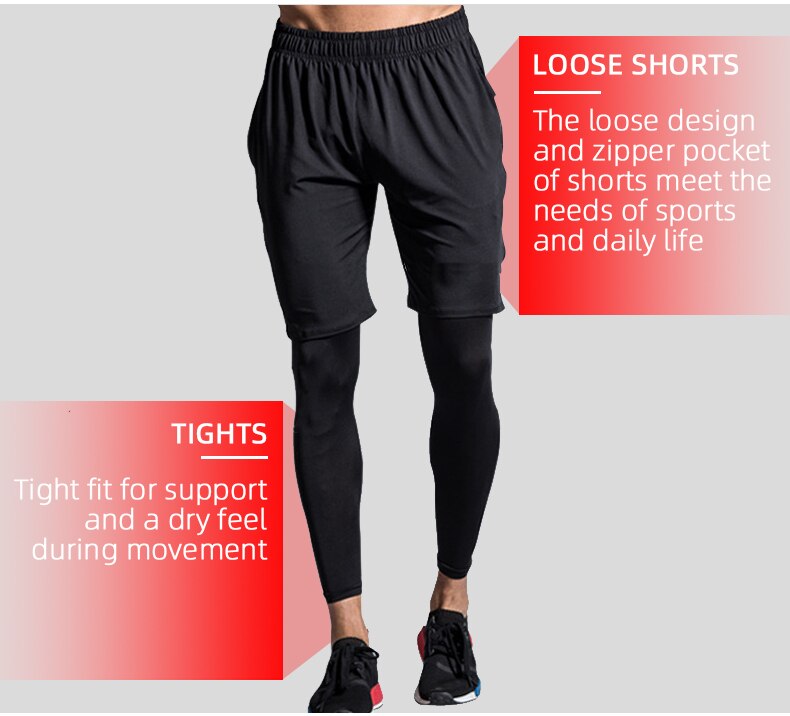 Zestaw odzieży sportowej Harder™ BLACK 5 szt. 