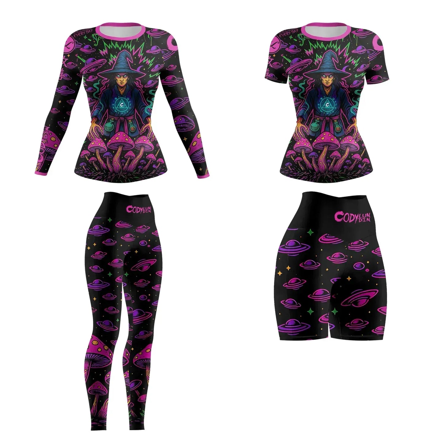 Harder™ COSMIC WITCH - Zestaw odzieży sportowej (4 szt.)