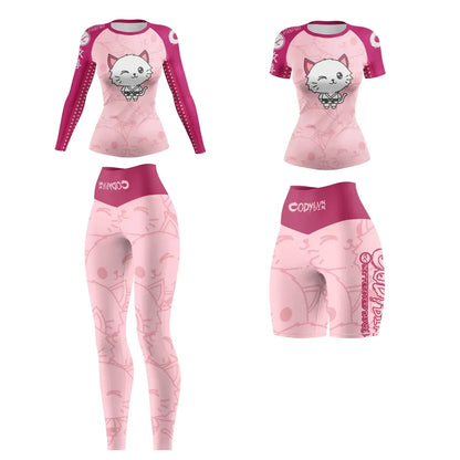 Harder™ PINK CONTROL - Zestaw odzieży sportowej (4 szt.)