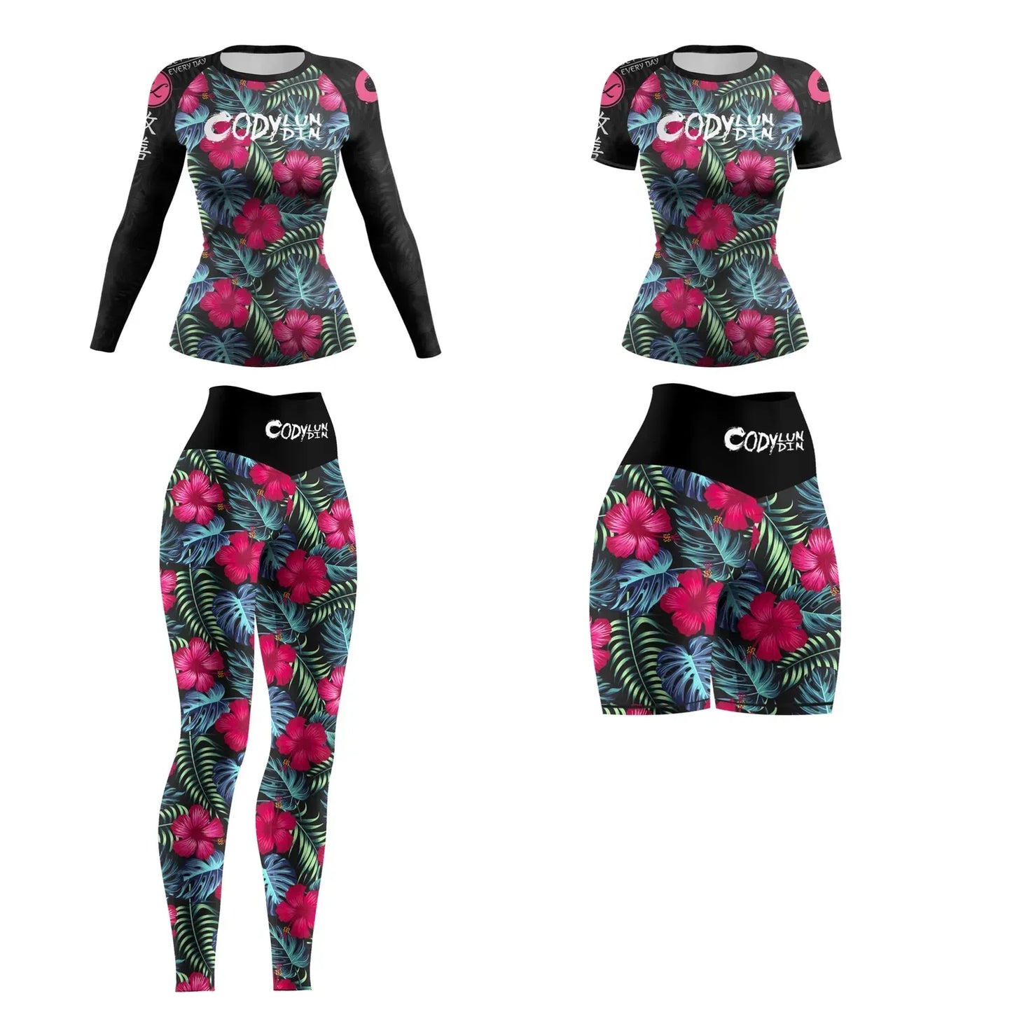 Harder™ TROPICAL CALM - Zestaw odzieży sportowej (4 szt.)