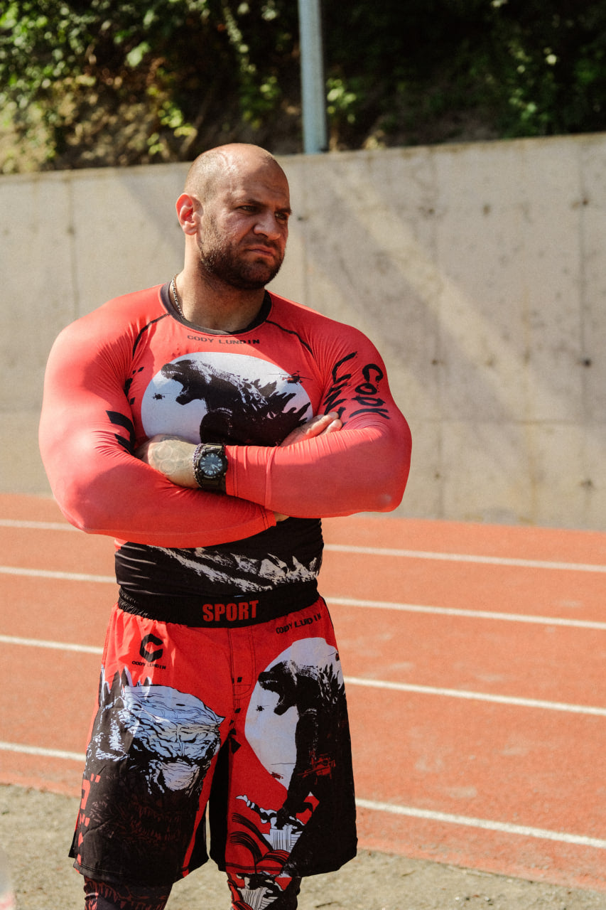 Zestaw odzieży sportowej Harder™ CZERWONY 4-elementowy 