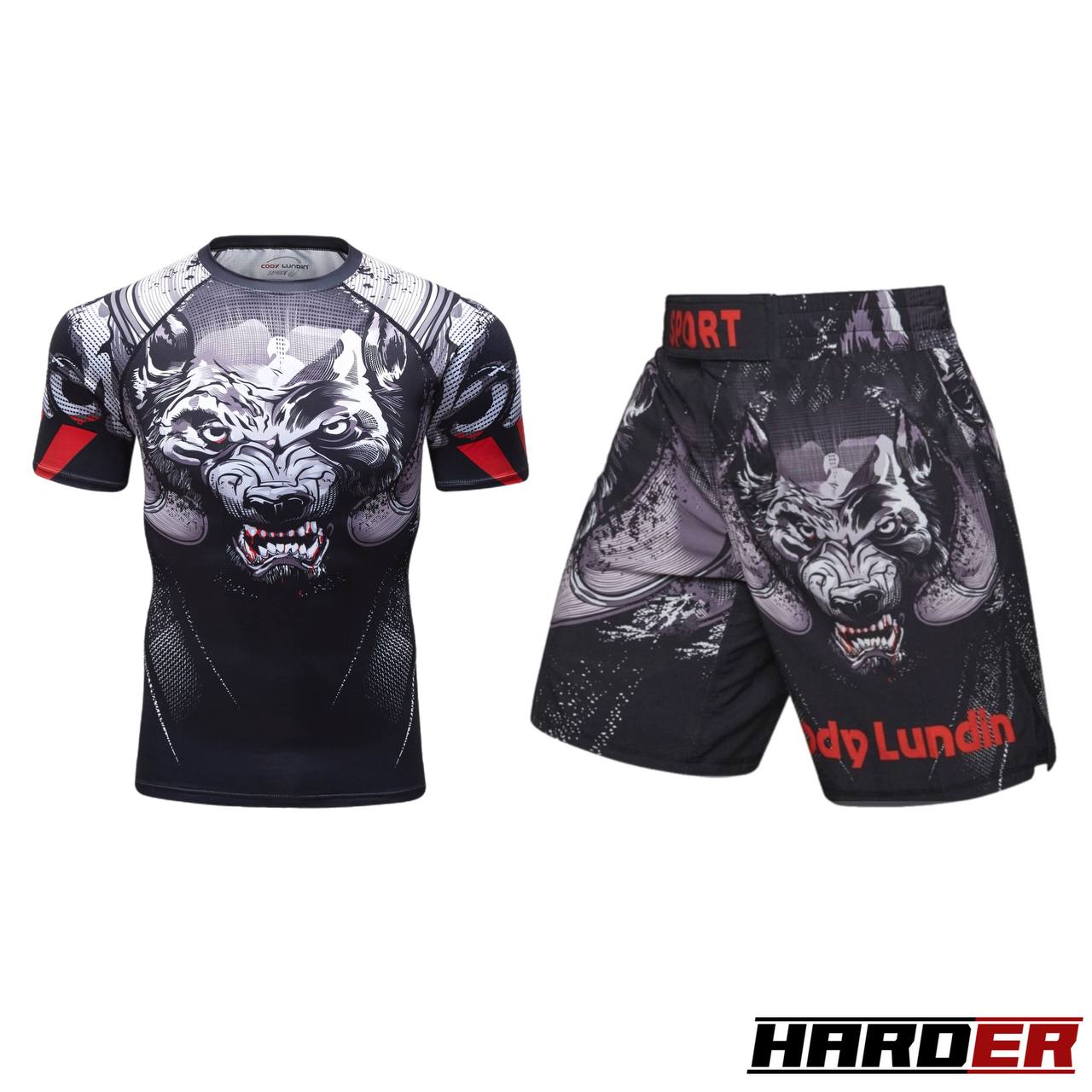 Harder™ WOLF GREY 2-częściowy lekki zestaw sportowy 